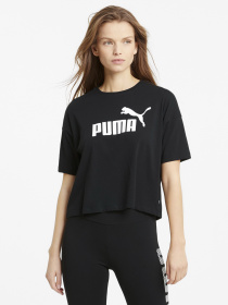 Футболка PUMA Essentials Logo Cropped модель 58686601 Фото