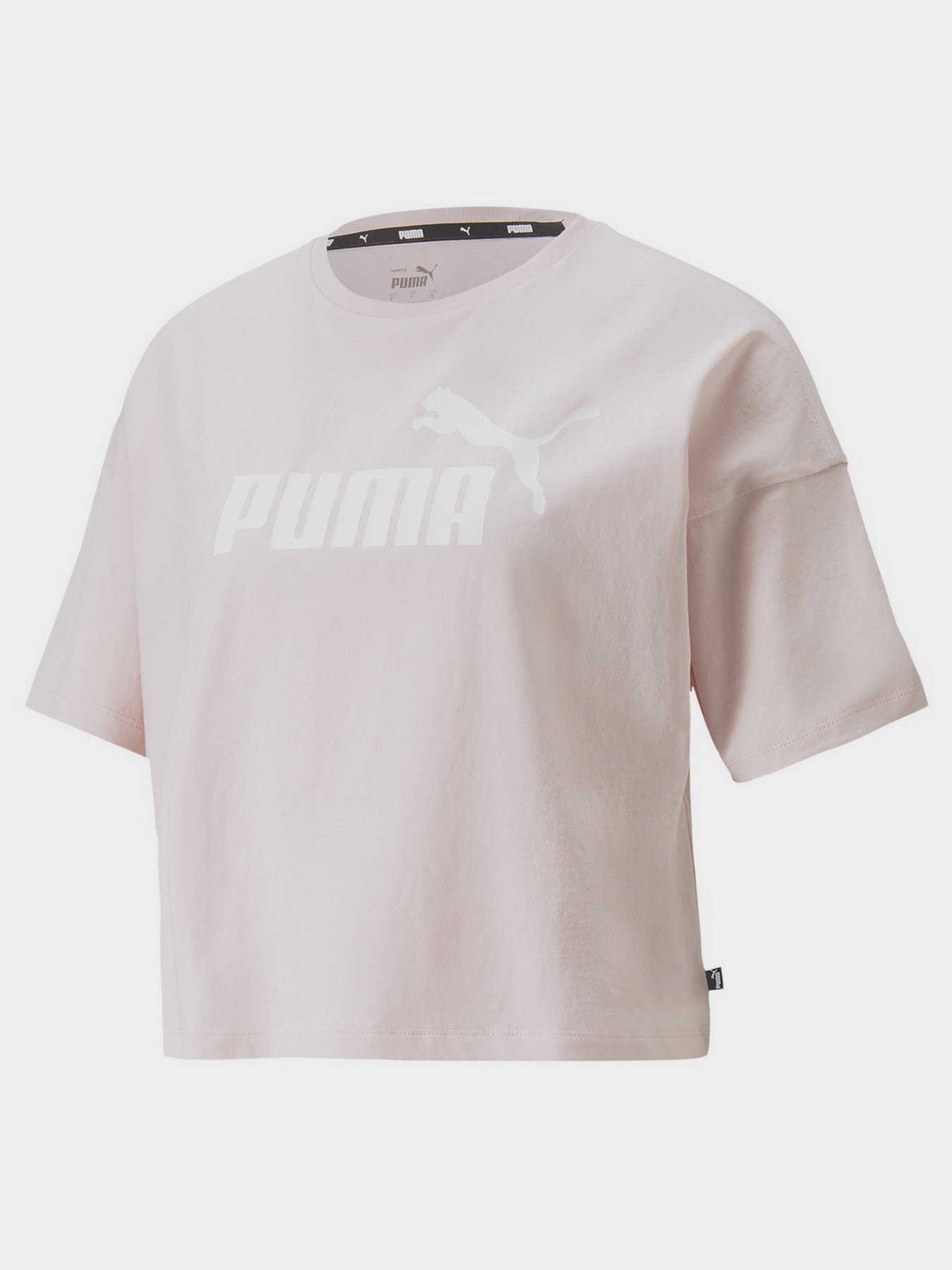 Футболка PUMA Essentials Logo Cropped модель 58686682 Фото