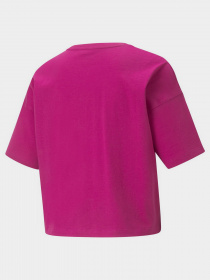 Футболка PUMA Essentials Logo Cropped модель 58686686 Фото