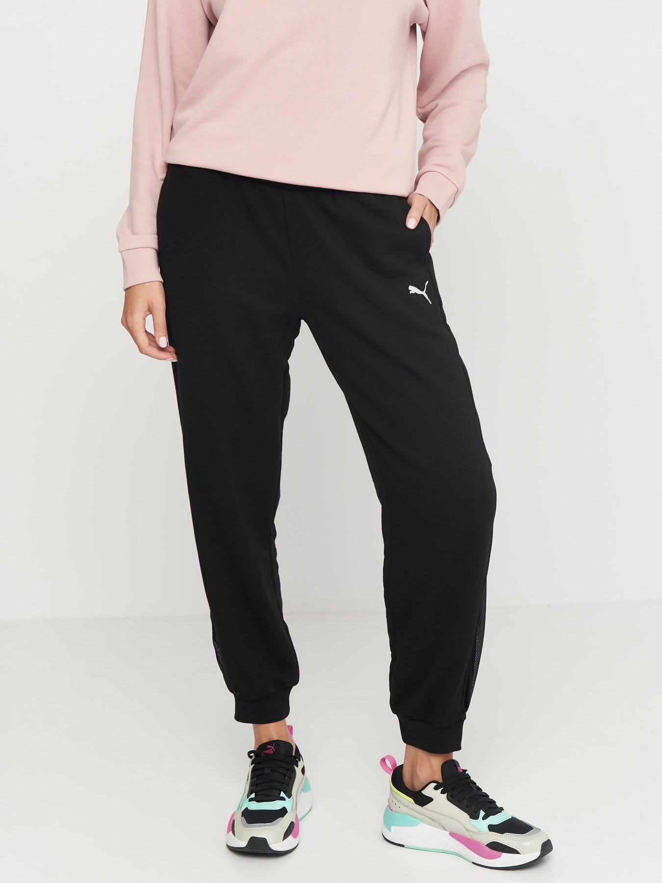 Штаны спортивные PUMA Mesh Panel Pants модель 53740801 Фото