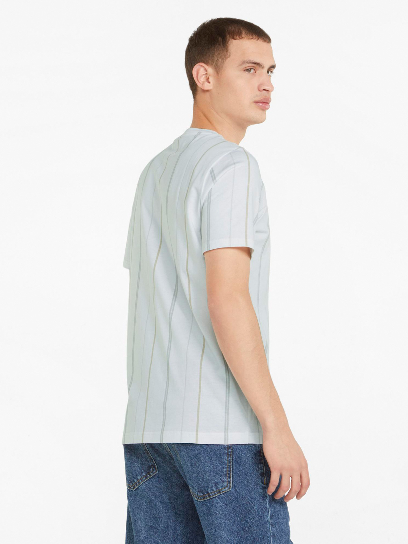 Футболка PUMA Modern Basics Striped модель 84740802 Фото