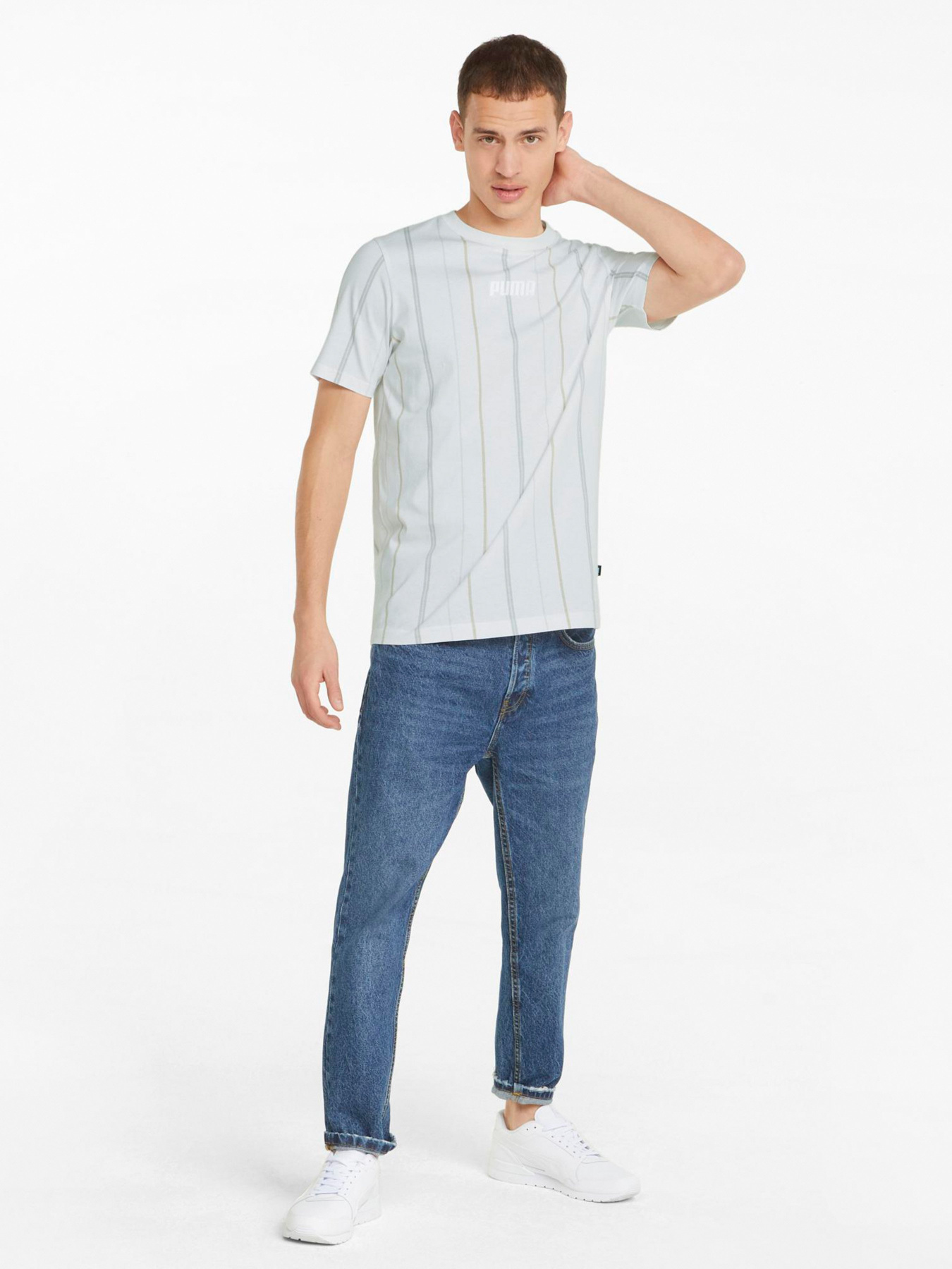 Футболка PUMA Modern Basics Striped модель 84740802 Фото