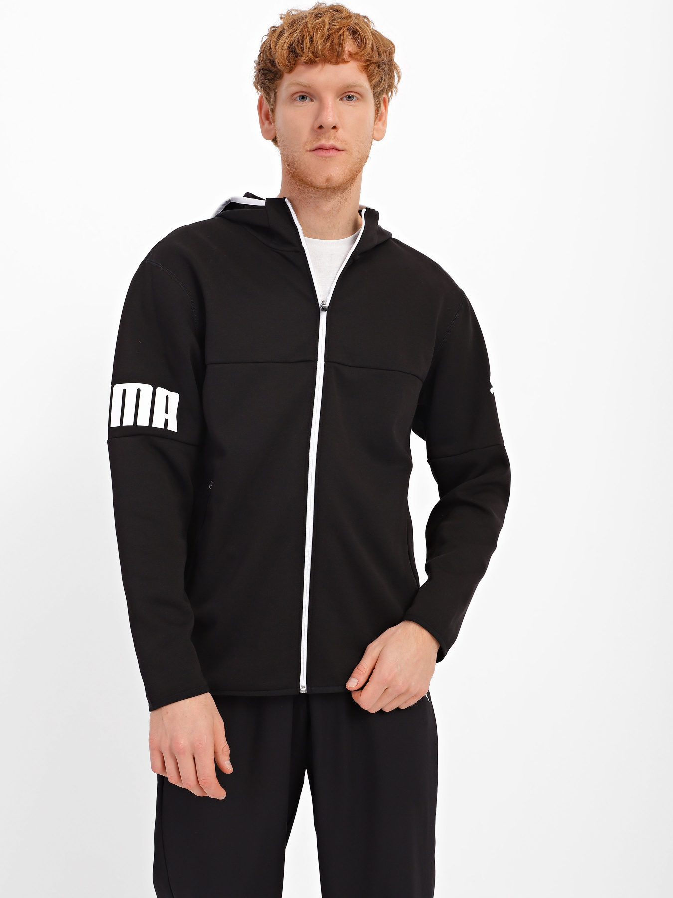 Спортивная кофта PUMA Power Cat Full-Zip модель 84992601 Фото