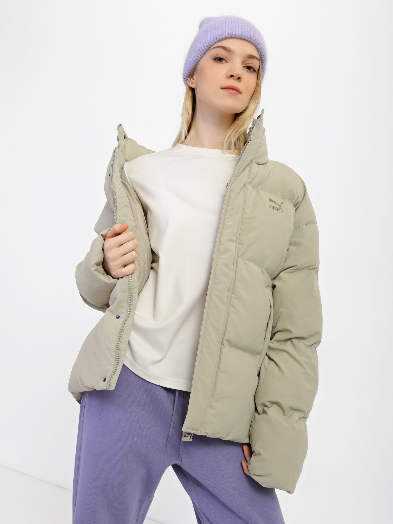 Зимова куртка PUMA Classics Oversized Puffer модель 53557368 Фото