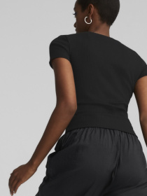 Футболка PUMA Classics Ribbed Slim модель 53568901 Фото