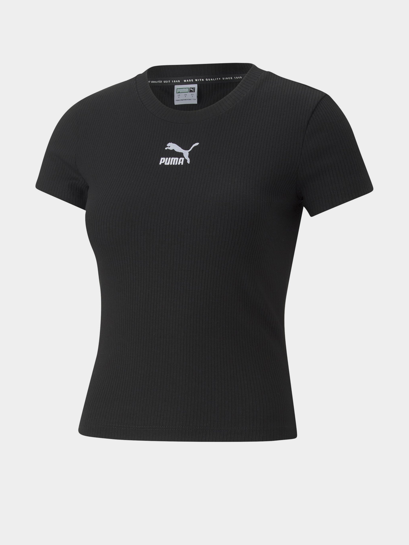 Футболка PUMA Classics Ribbed Slim модель 53568901 Футболка PUMA Classics Ribbed Slim модель 53568901 Фото