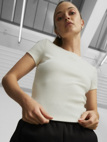 Футболка PUMA Classics Ribbed Slim модель 53568999 Фото