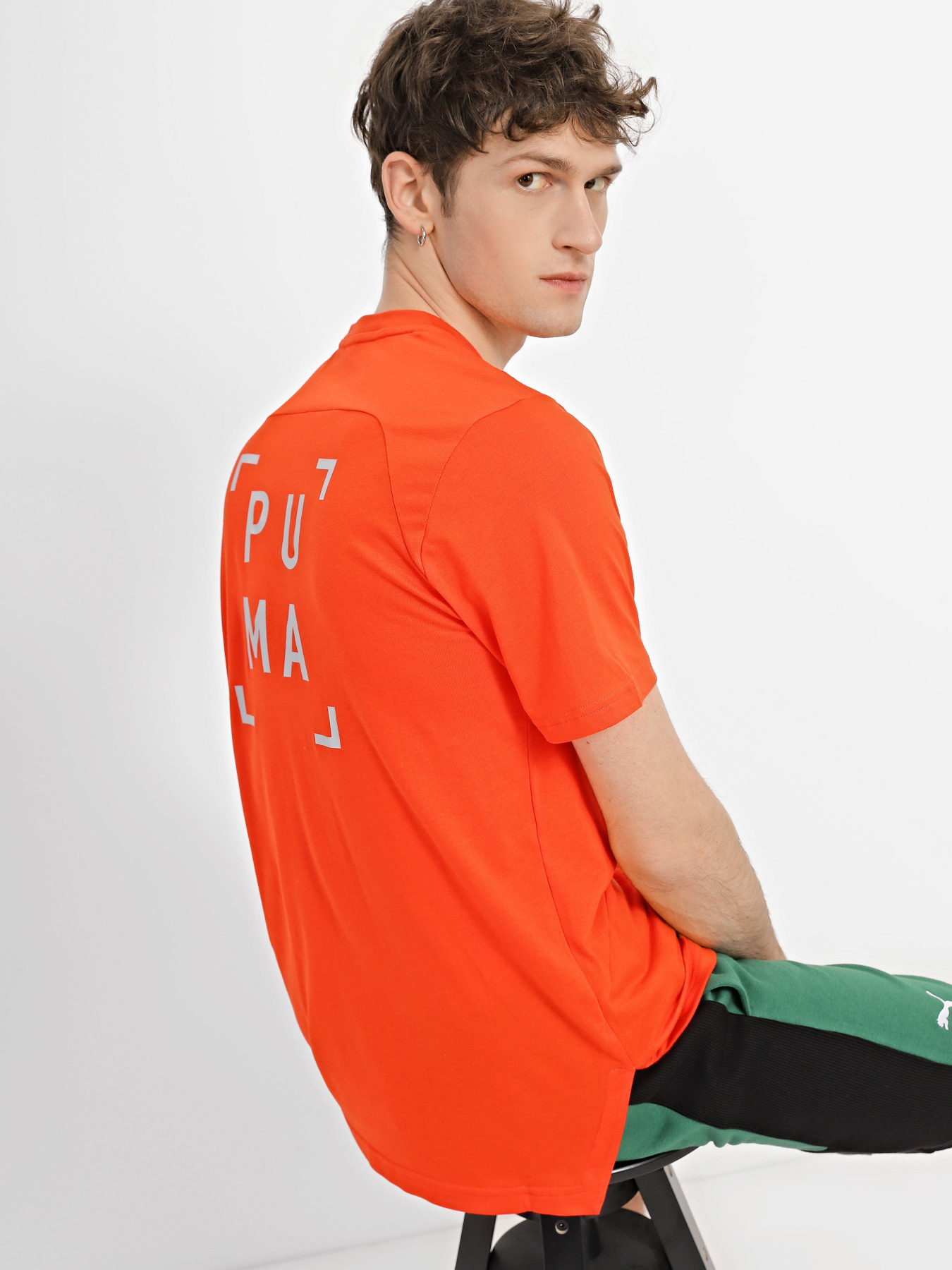 Спортивная футболка PUMA Logo Short Training модель 52153725 Фото