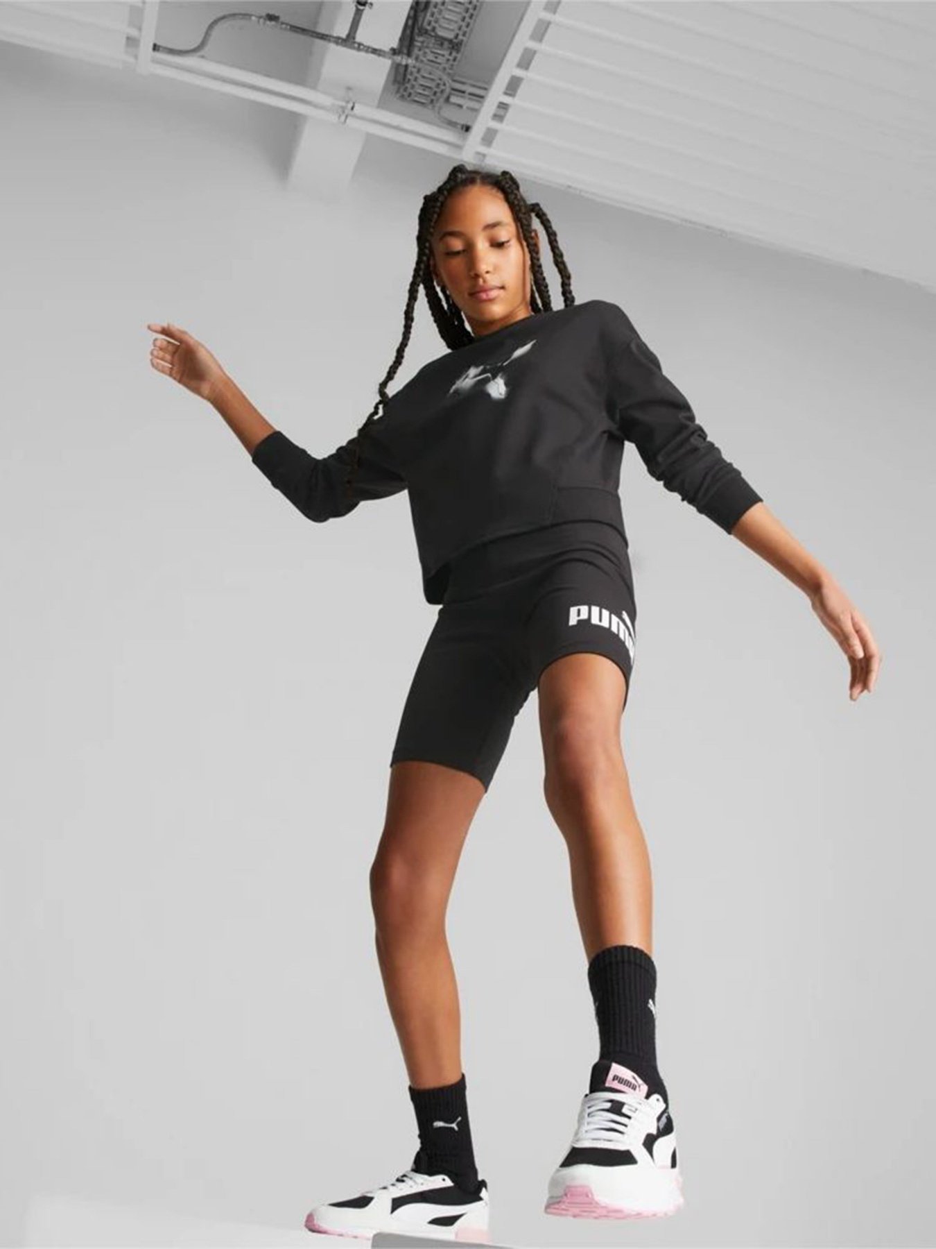 Велосипедки PUMA ESS+ Logo Short Leggings модель 67349701 Фото