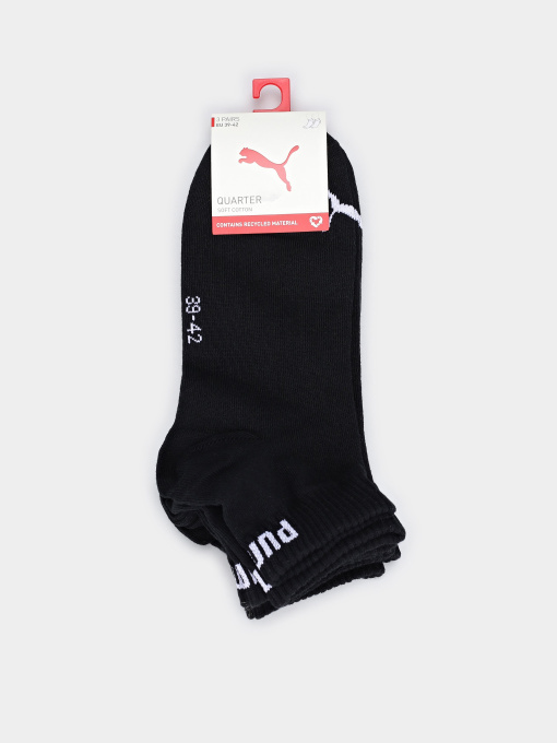 Набор носков PUMA QUARTER SOCKS 3 PACK модель 93858906 Фото