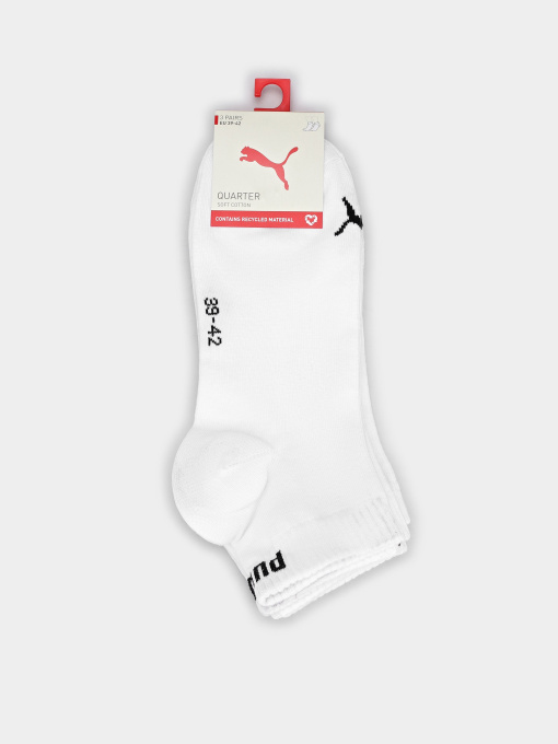 Шкарпетки та гольфи PUMA QUARTER SOCKS 3 PACK модель 93858909 Фото