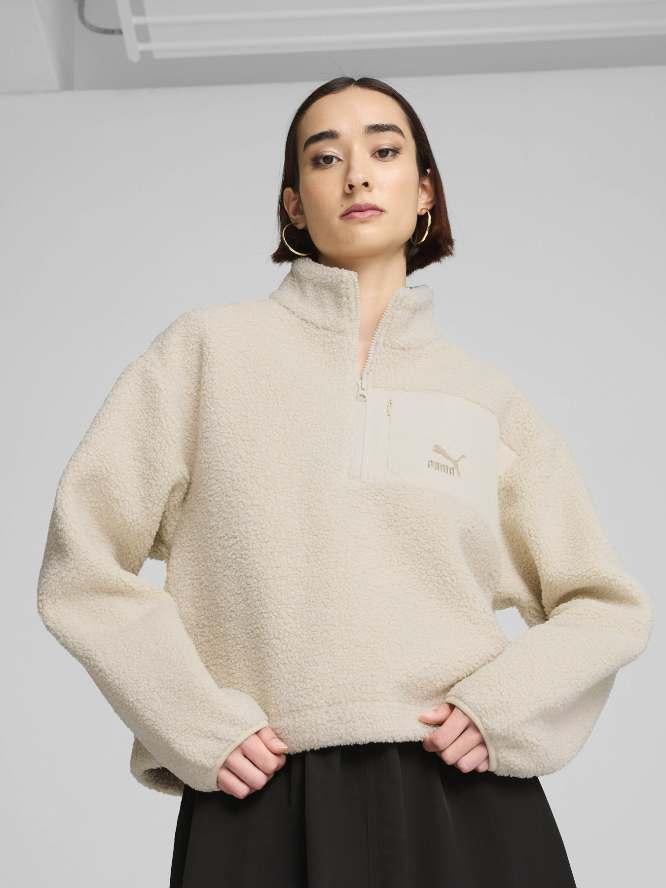 Кофта PUMA Classics Winterized Half-Zip модель 62679687 Фото
