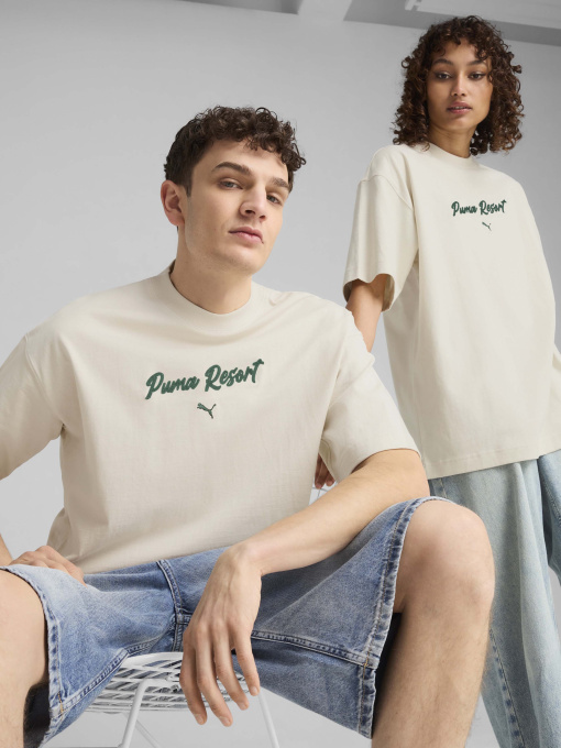 Футболка PUMA PREMIUM ESSENTIALS OVERSIZED G модель 62966687 Фото