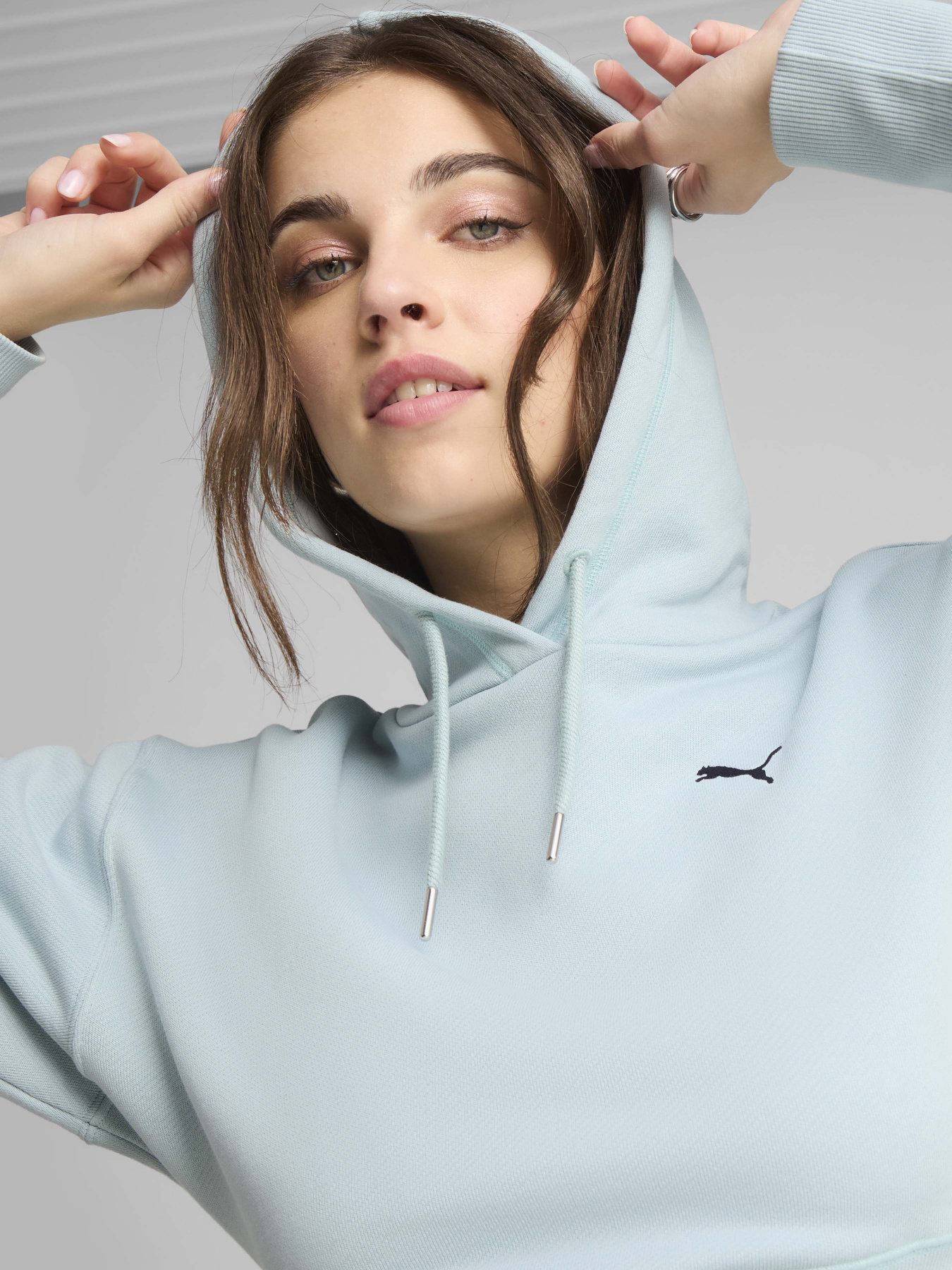 Худі PUMA PREMIUM ESSENTIALS RELAXED GRA модель 62977867 Фото