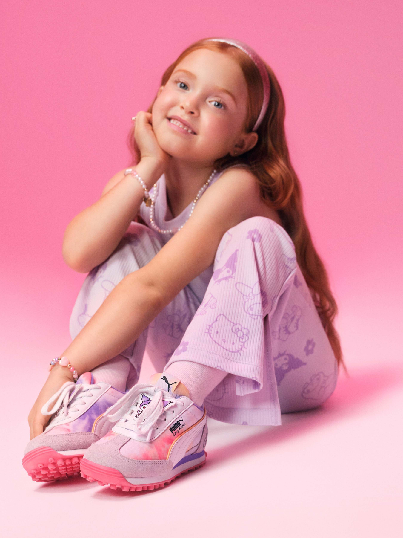 Легінси PUMA x Hello Kitty & Friends Ribbed Flared модель 63006875 Фото