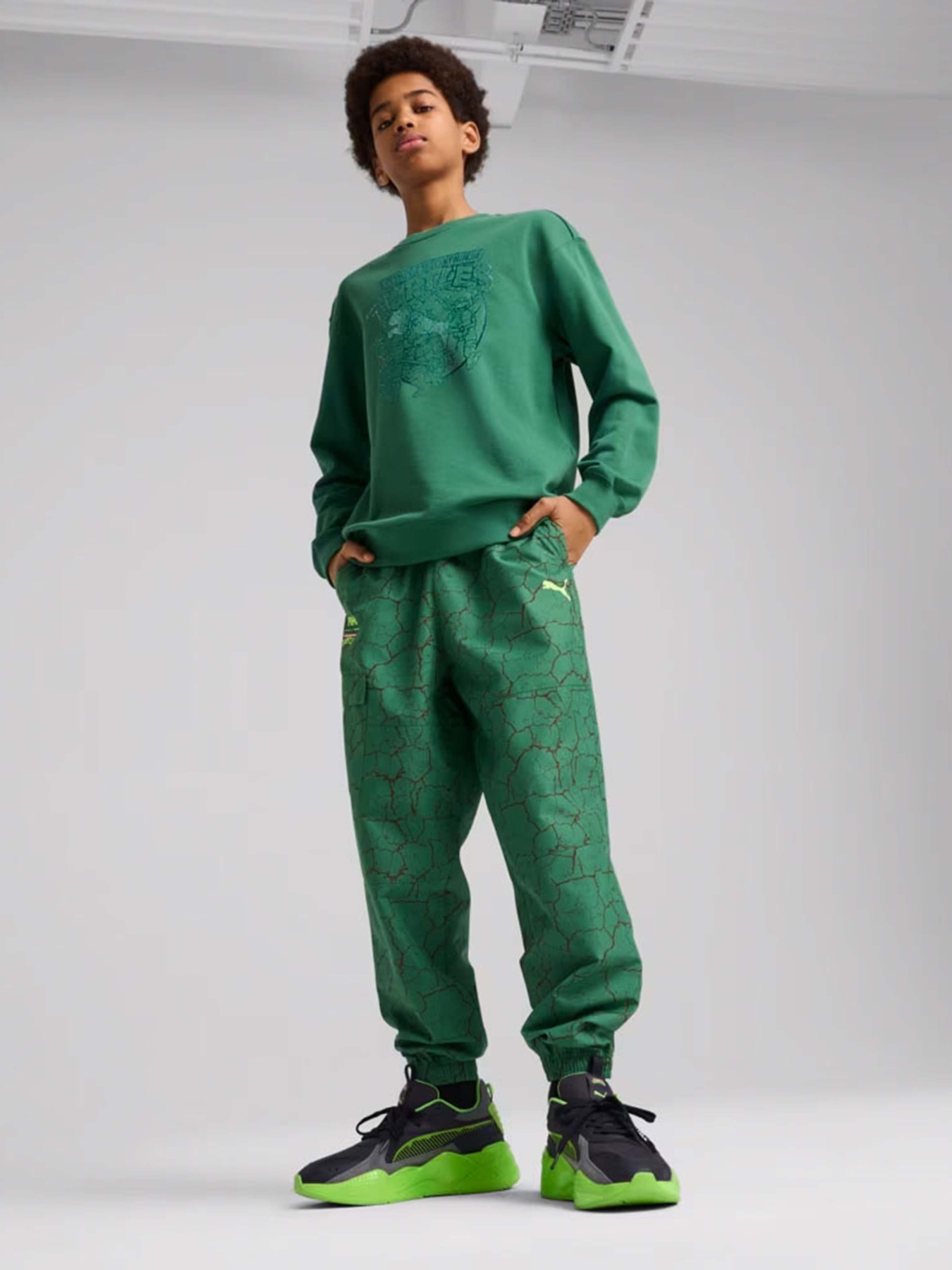 Свитшот PUMA Hoops x TMNT модель 63008537 Фото