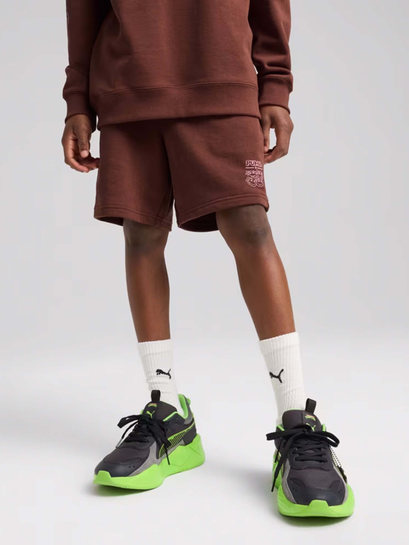 Шорты спортивные PUMA Hoops x TMNT модель 63008765 Фото