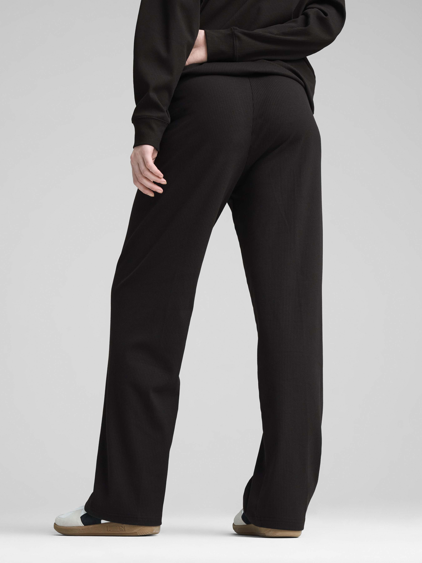 Штаны спортивные PUMA Essentials Elevated High-Waist Straight Leg Rib модель 68502501 Фото