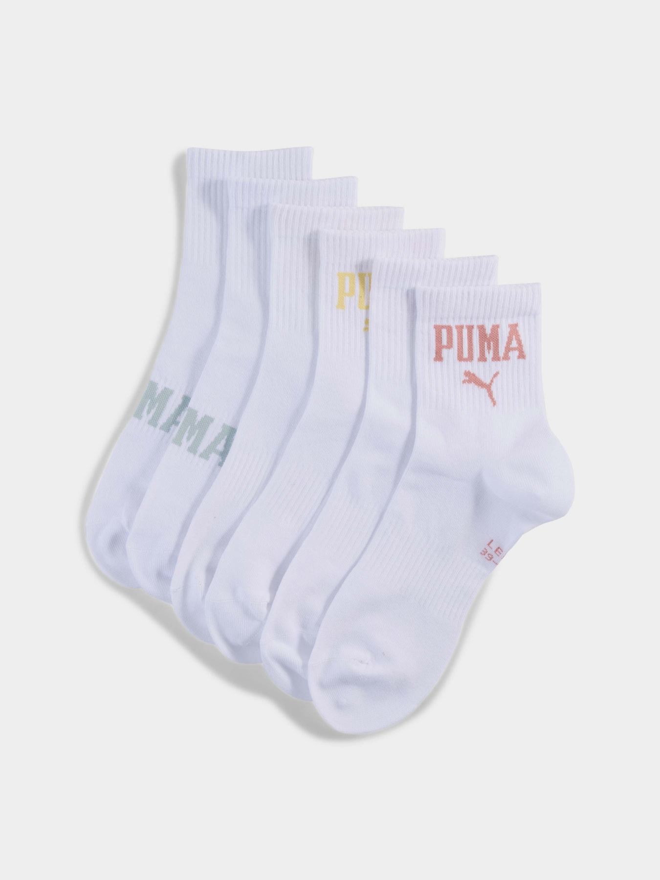 Набор носков PUMA Logo Short Crew 3 Pack модель 93863503 Фото