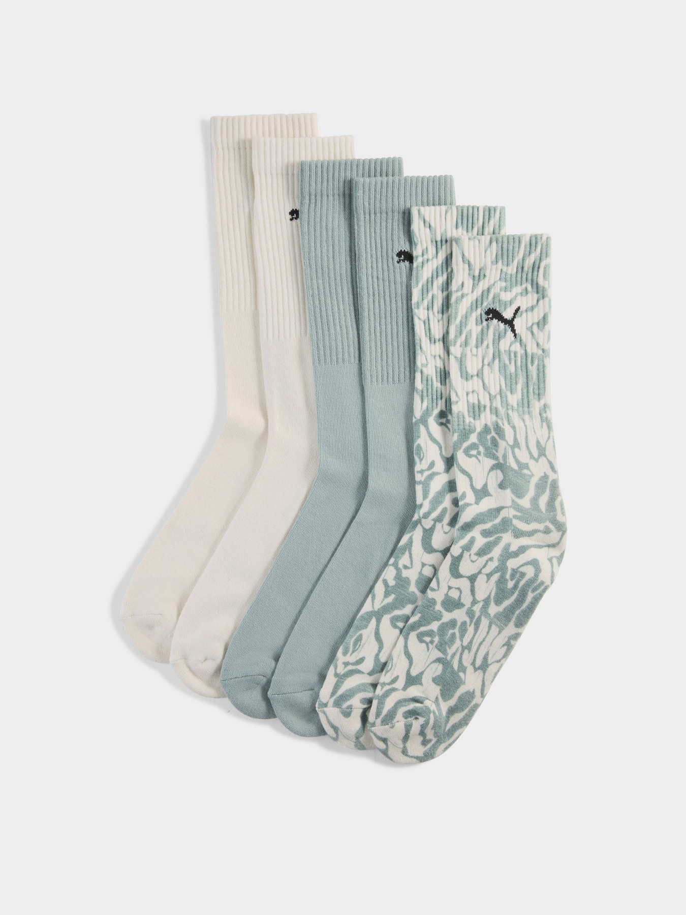 Набір шкарпеток PUMA PRINTED CREW 3 PACK модель 93864101 Фото