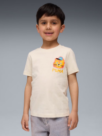 Футболка PUMA MOODY CAT GRAPHIC TEE KIDS модель 63220587 Фото