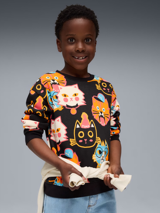 Лонгслив PUMA MOODY CAT CREW KIDS модель 63220701 Фото
