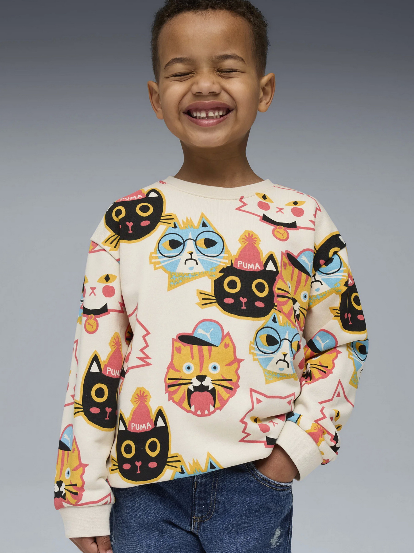 Лонгслів PUMA Moody Cat Crew Kids модель 63220787 Фото