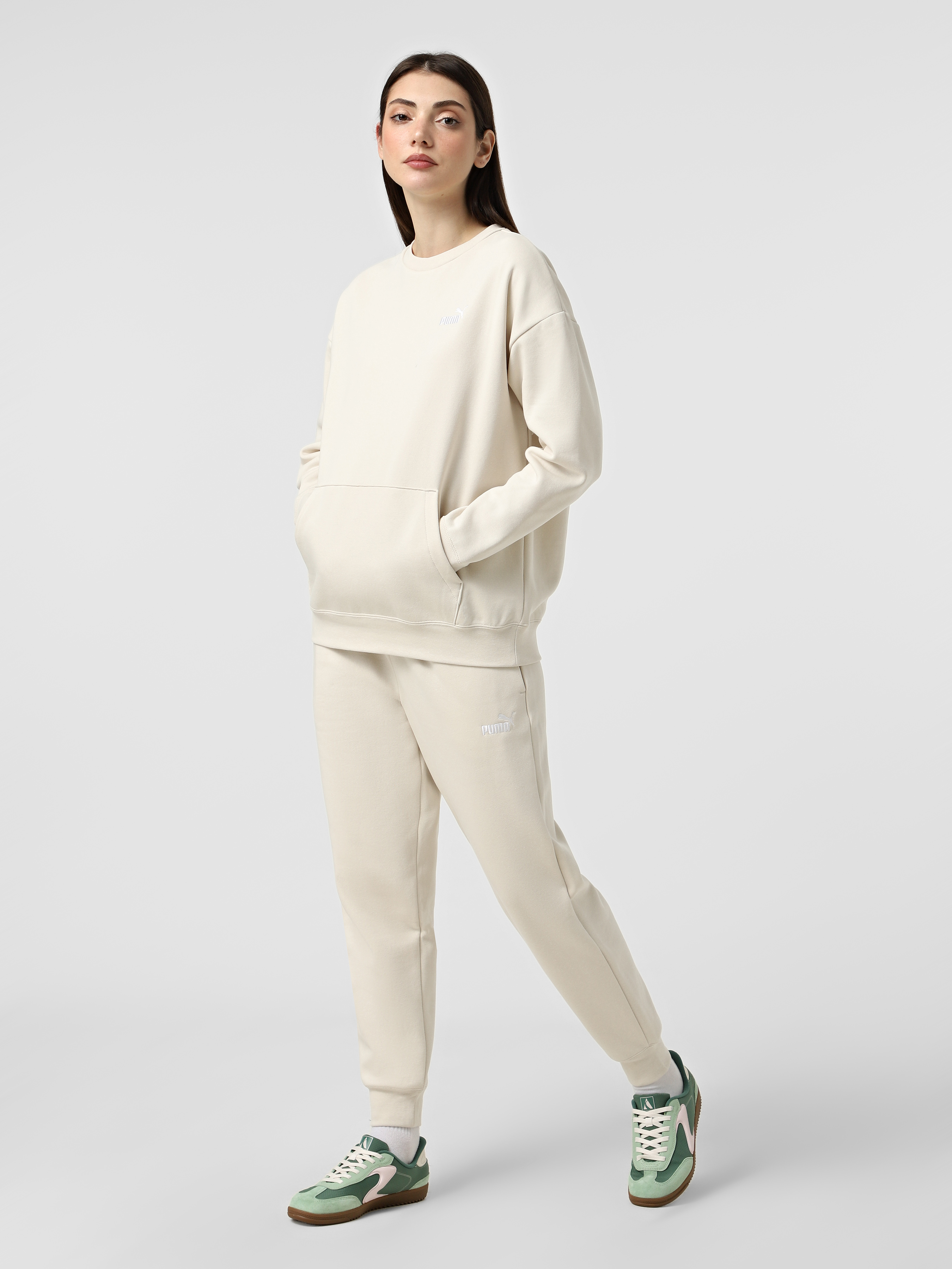 Жіночий Спортивний костюм PUMA SWEAT (9Z4190) колір бежевий, матеріал бавовна/поліестер