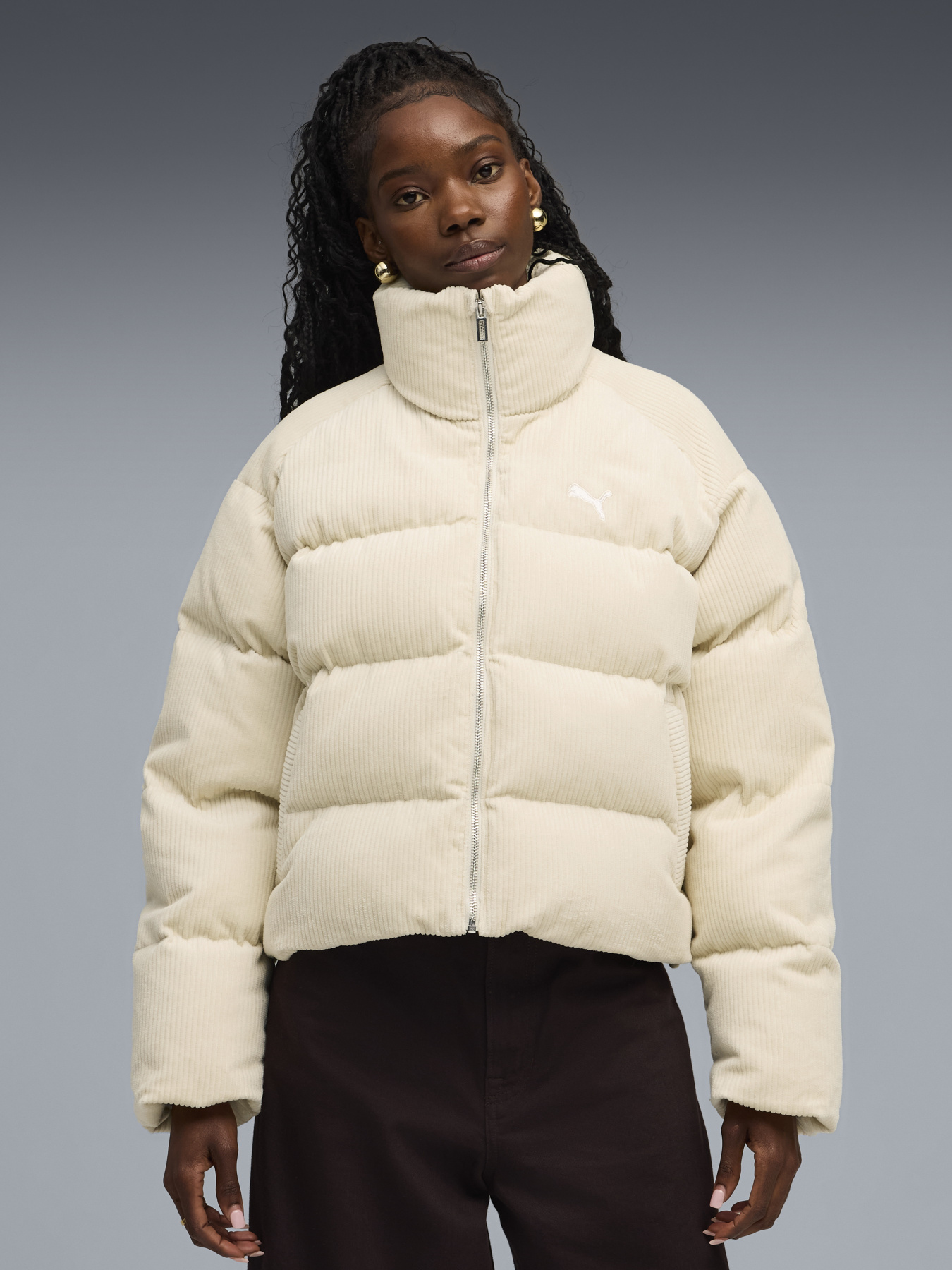 Зимняя куртка PUMA CORDUROY PUFFER модель 63217187 Фото