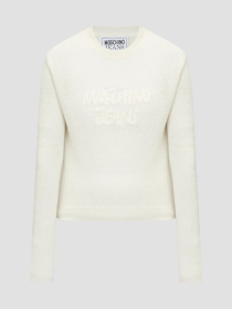 Женский белый шерстяной джемпер Moschino модель A0905.8704;0002 Фото