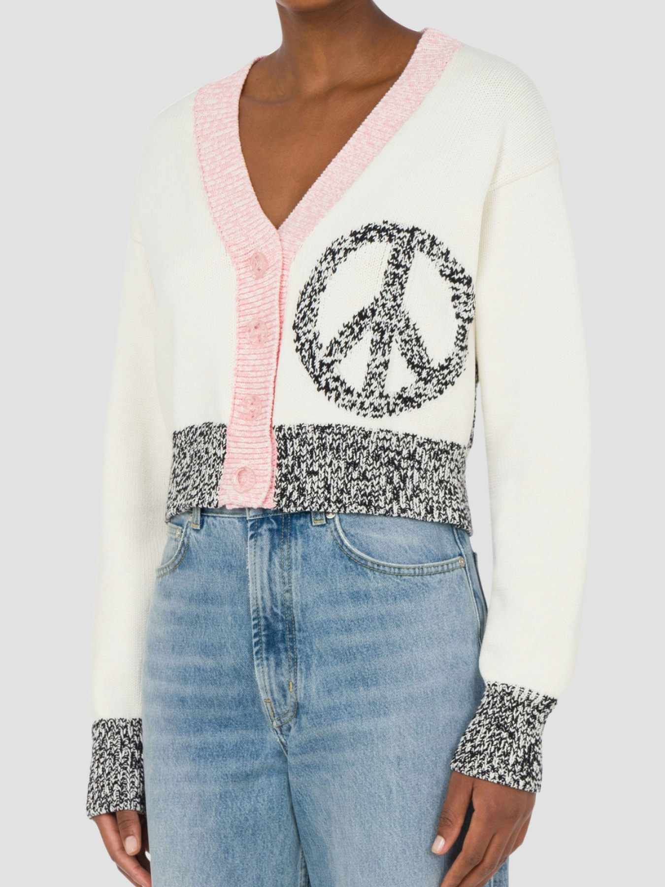 Жіночий білий кардиган Moschino модель A0918.3209;2002 Фото