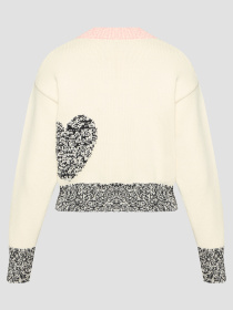 Жіночий білий кардиган Moschino модель A0918.3209;2002 Фото