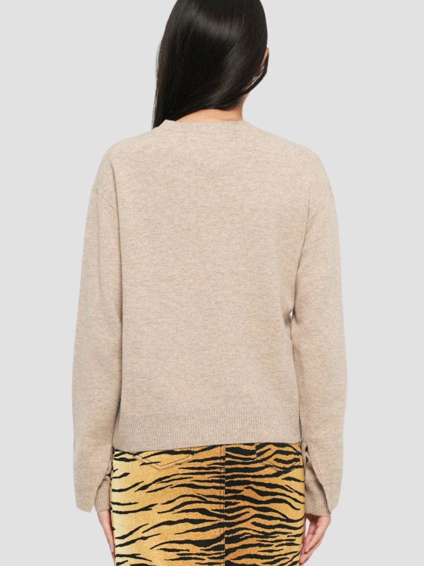 Бежевый женский шерстяной джемпер Moschino модель A0932.8206;1019 Бежевый женский шерстяной джемпер Moschino модель A0932.8206;1019 Фото