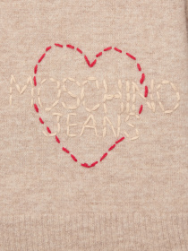 Бежевый женский шерстяной джемпер Moschino модель A0932.8206;1019 Бежевый женский шерстяной джемпер Moschino модель A0932.8206;1019 Фото