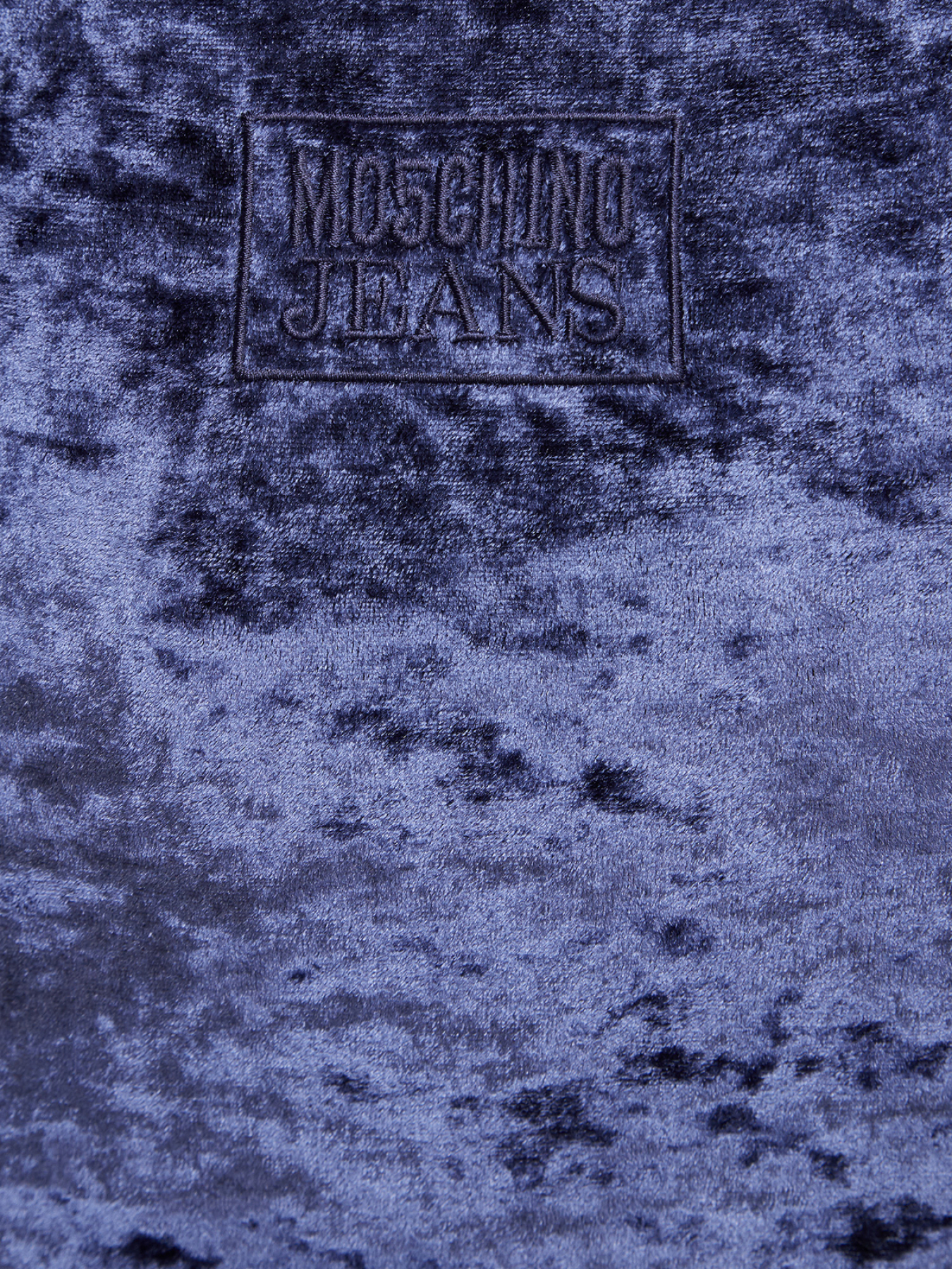 Женская темно-синяя велюровая кофта на молнии Moschino модель A1710.8761;0290 Фото