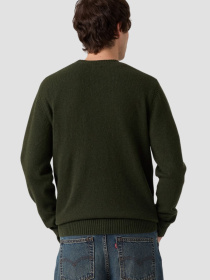 Чоловічий темно-зелений вовняний джемпер LEVIS модель A4320;0025 Фото