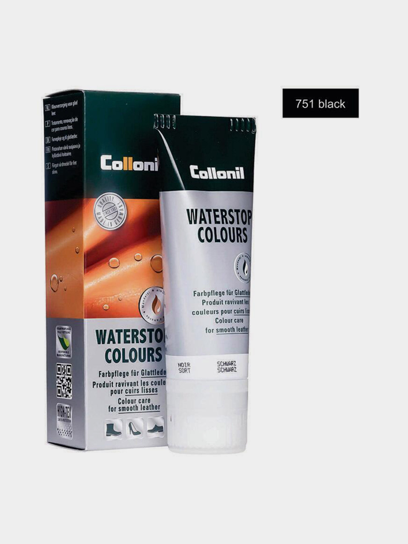 Крем для обуви Collonil Black для догляду за взуттям та захисту від води модель 33030001751 Крем для обуви Collonil Black для догляду за взуттям та захисту від води модель 33030001751 Фото