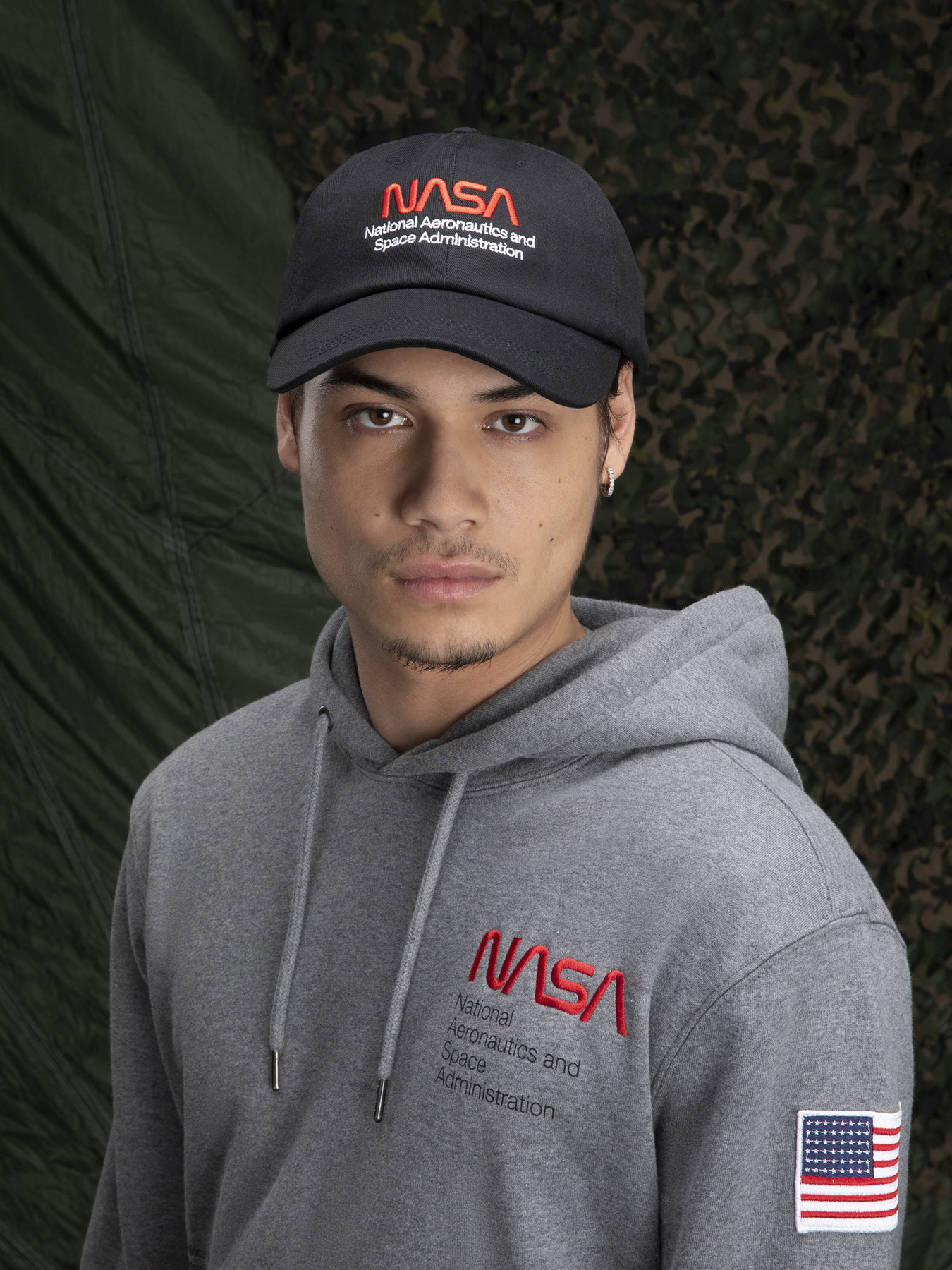 Кепка Alpha Industries Nasa Worm Logo модель UAN53000C1_001 Фото