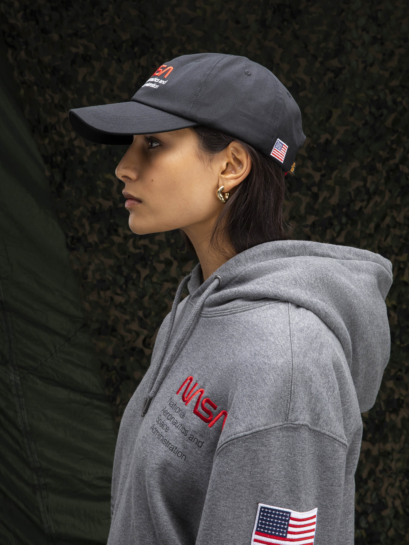 Кепка Alpha Industries Nasa Worm Logo модель UAN53000C1_001 Фото