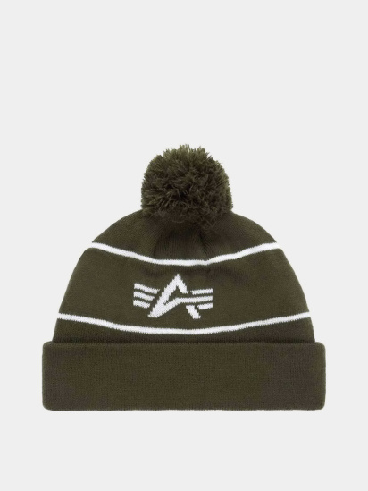 Шапка Alpha Industries Essential Pom Beanie модель UHE52500C1_303 — фото - INTERTOP