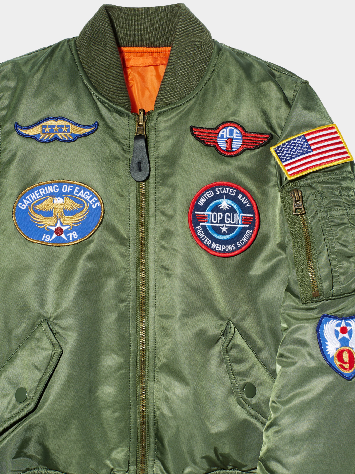 Бомбер Alpha Industries NASA MA-1 модель YJM21001C1_310 Фото