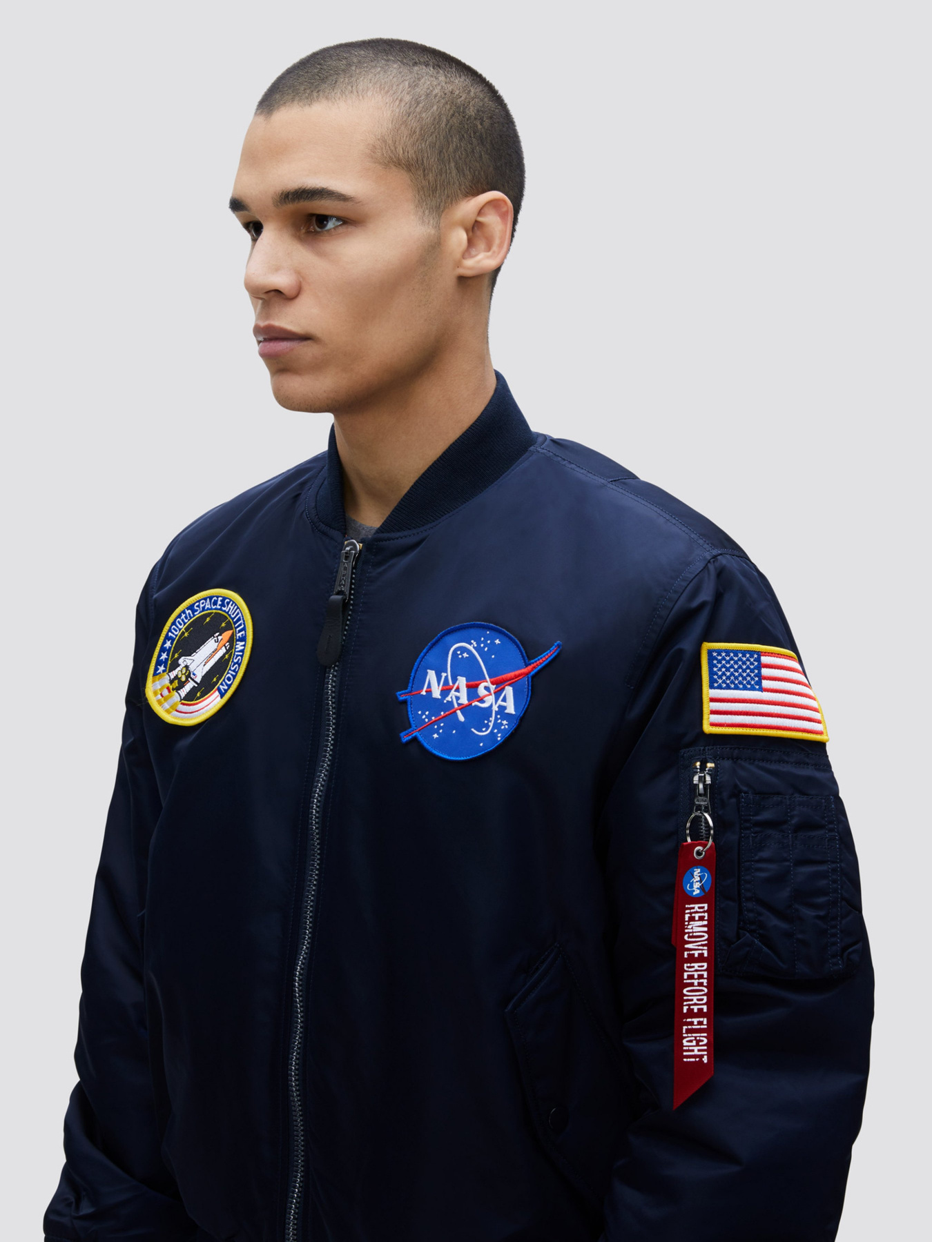 Бомбер Alpha Industries NASA MA-1 модель MJM21093C1_410 Фото