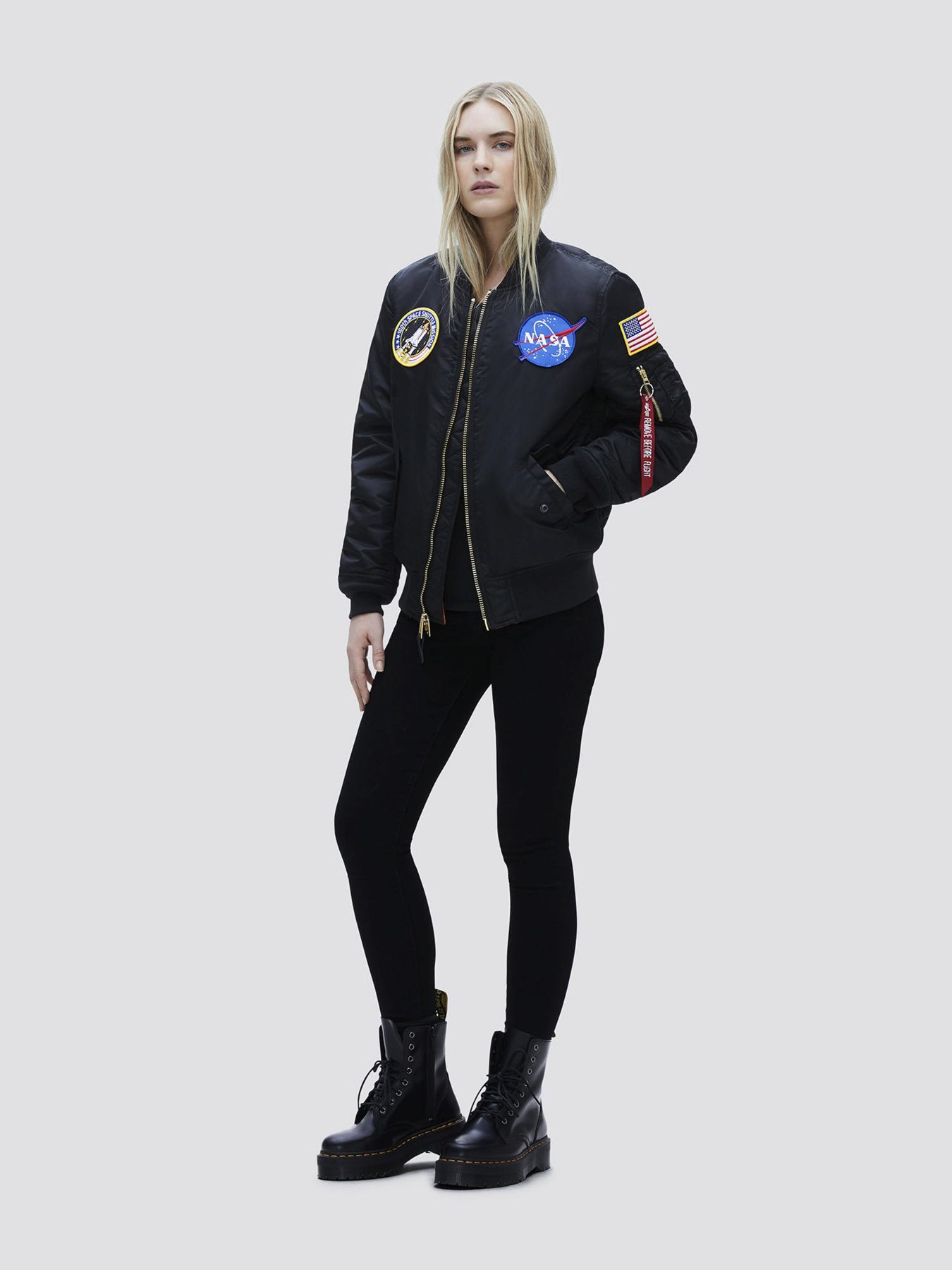 Бомбер Alpha Industries MA-1 NASA W модель WJM49501C1_001 Фото