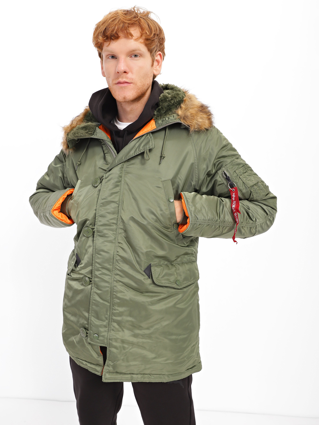 Парка Alpha Industries N-3В Slim Fit модель MJN31211C1_310 Фото