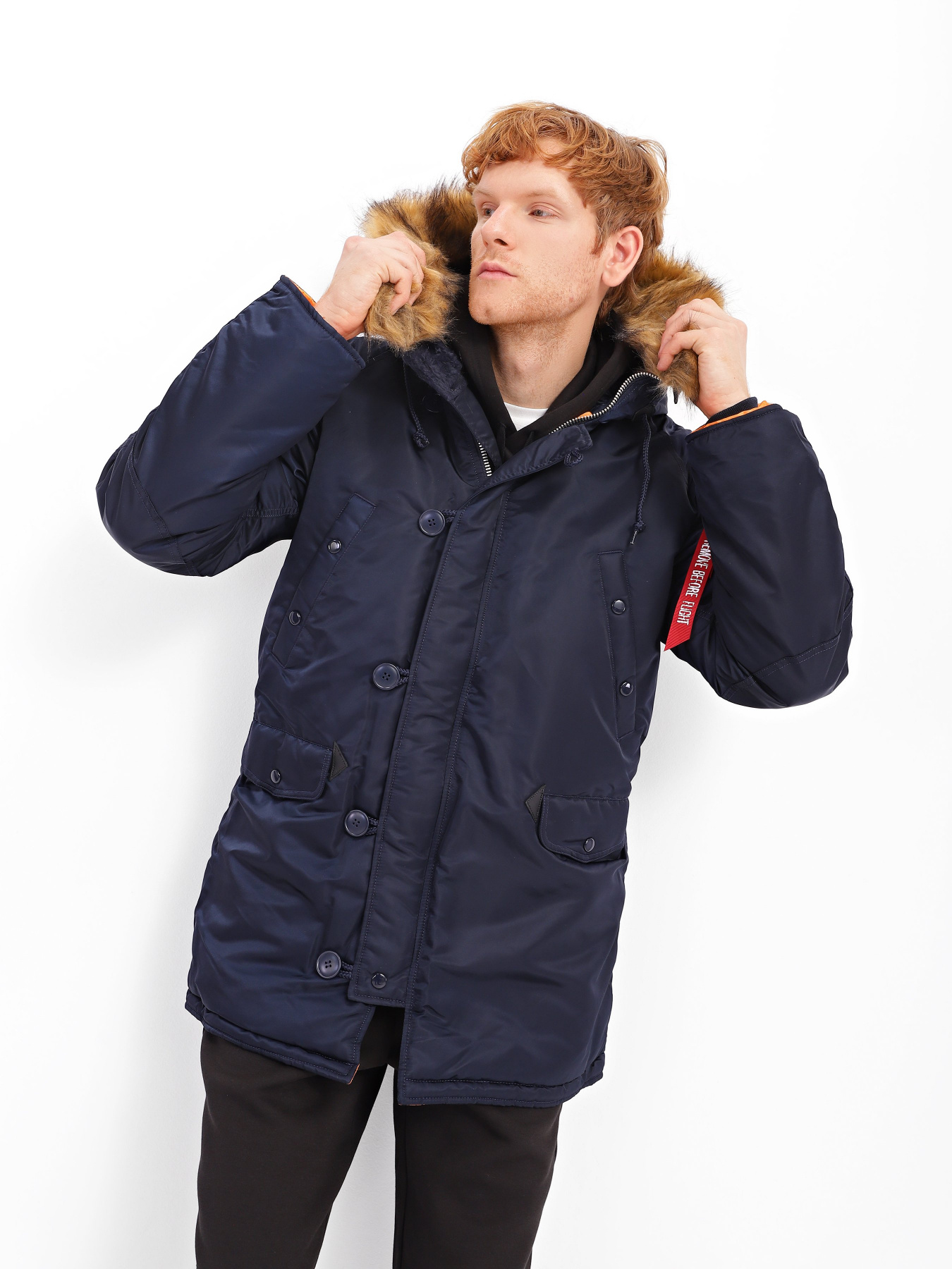 Парка Alpha Industries N-3В Slim Fit модель MJN31211C1_410 Фото