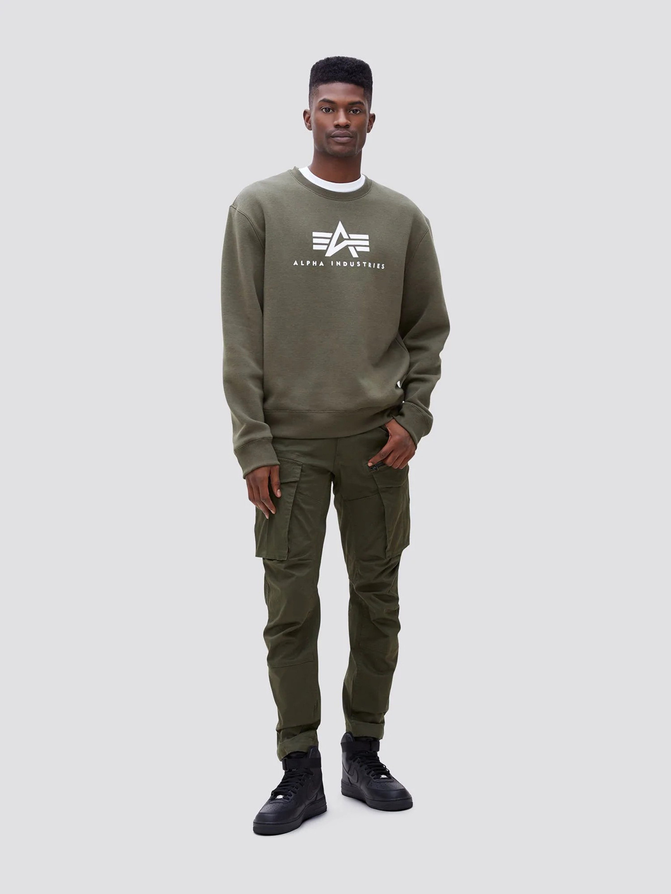 Свитшот Alpha Industries BASIC LOGO CREWNECK модель UFB49001C1_303 Фото