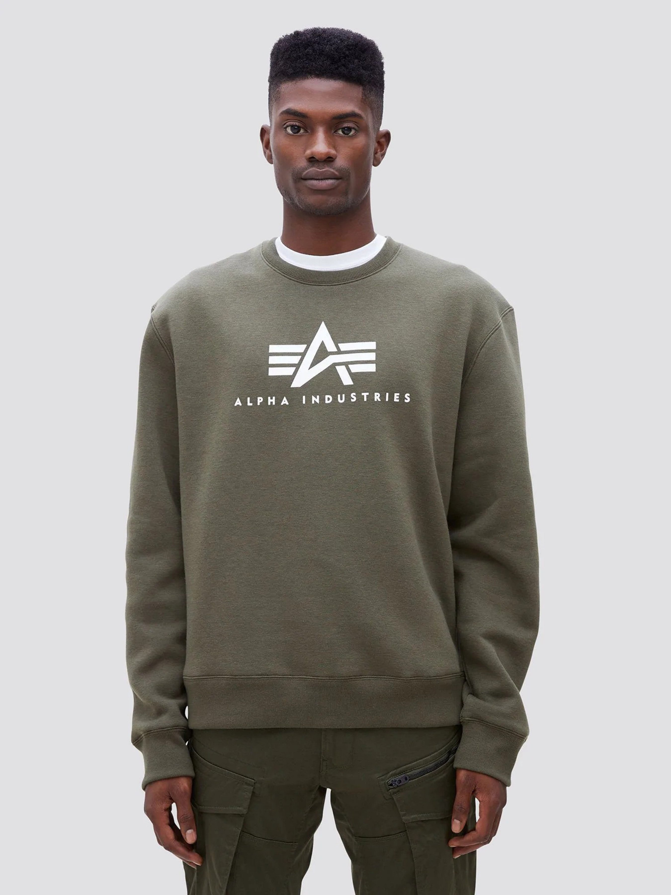 Свитшот Alpha Industries BASIC LOGO CREWNECK модель UFB49001C1_303 Фото