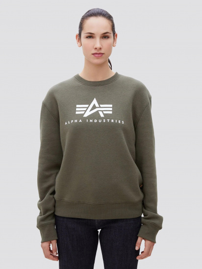 Світшот Alpha Industries BASIC LOGO CREWNECK модель UFB49001C1_303 — фото - INTERTOP