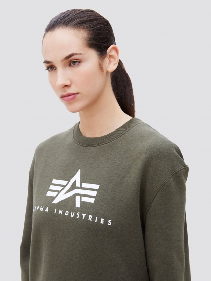 Світшот Alpha Industries BASIC LOGO CREWNECK модель UFB49001C1_303 — фото 5 - INTERTOP