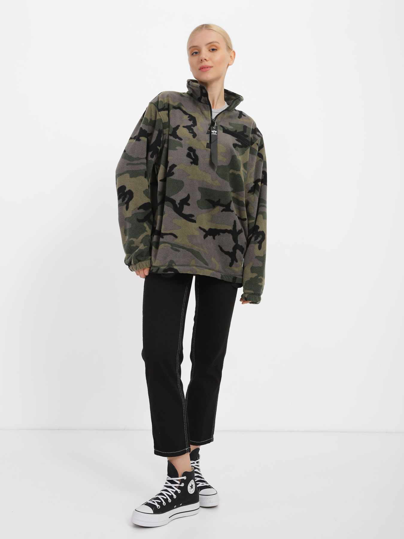 Кофта Alpha Industries QUARTER ZIP модель UJQ51500C1_961 Фото